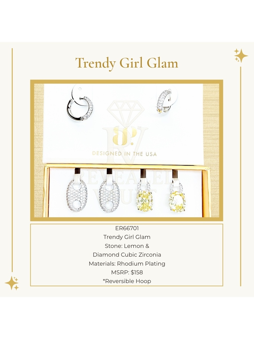 Trendy Girl Glam - Charming Hoops